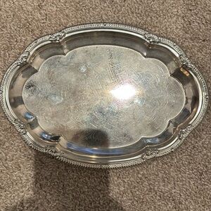 Vintage Shelton Ware Chrome Decorative Serving Tray N.Y.C, 9 1/2” X 5 1/2”